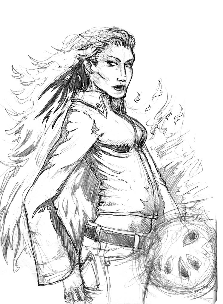 Sketches: Jean Grey Phoenix