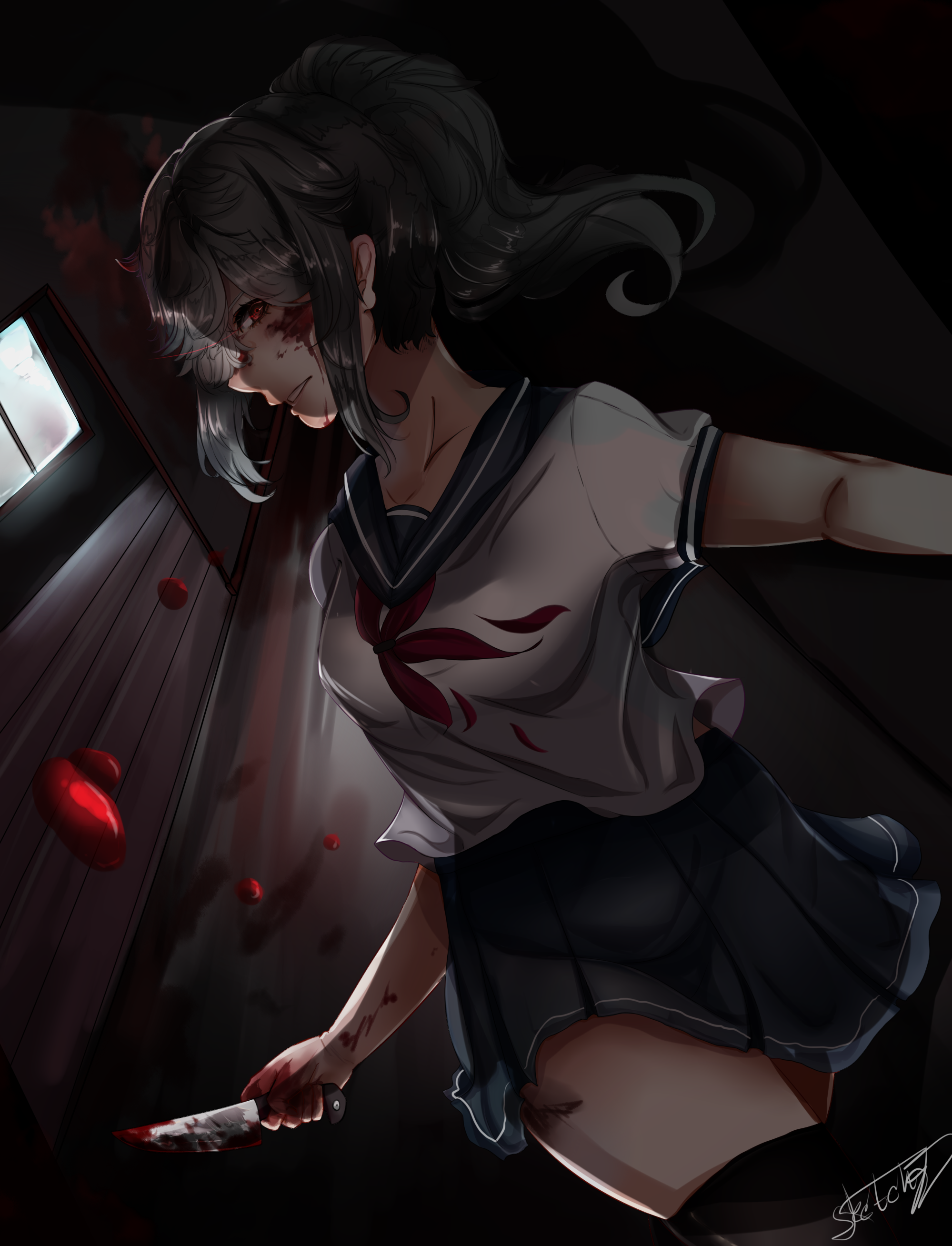 Yandere simulator fanart / Ayano Aishi by Sketcchy on DeviantArt