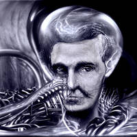 Nikola Tesla meets H.R. Giger