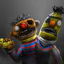 Zombie Sesame Street: Ernie and Bert Zombie