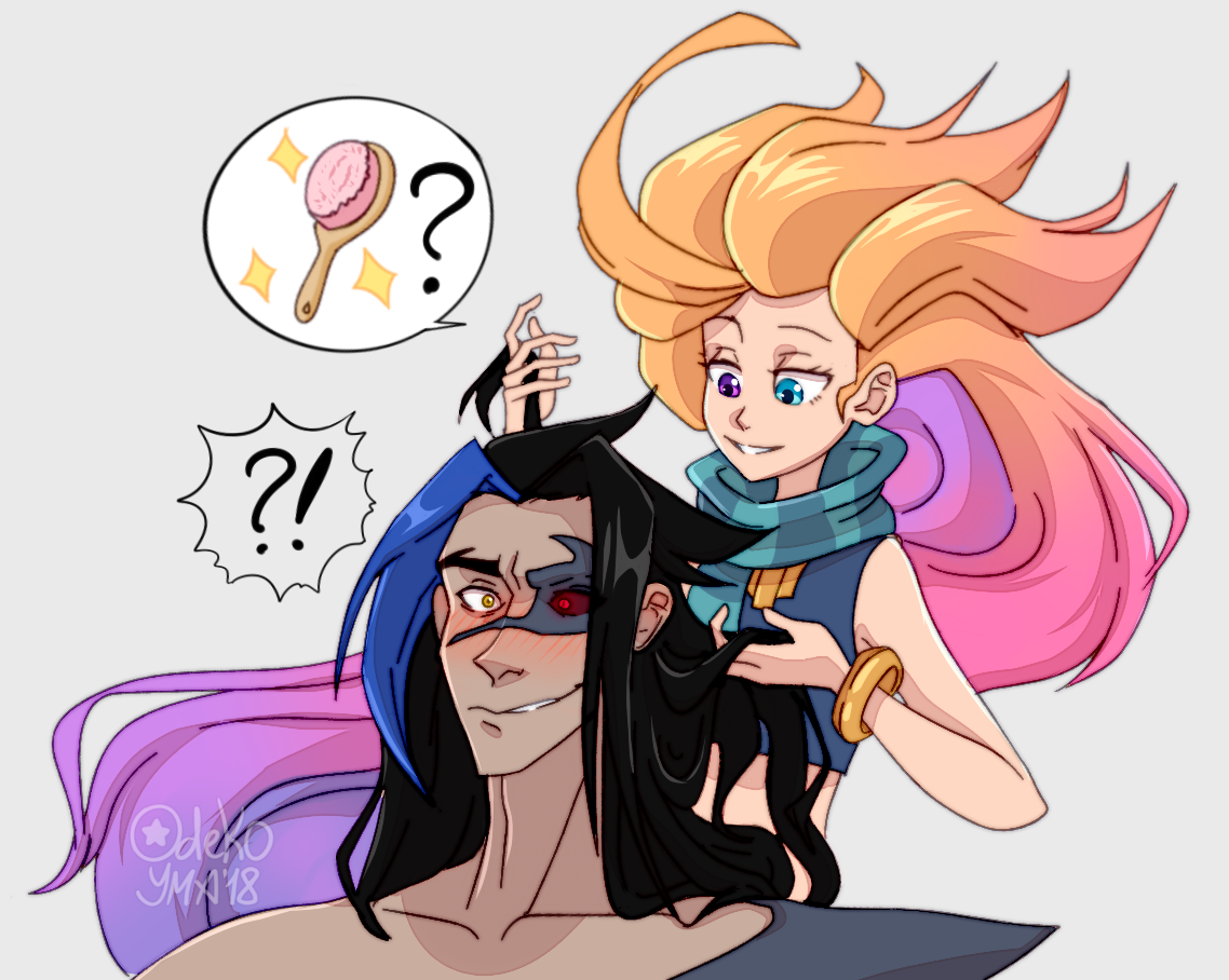 So, do you want me to brush your hair? by Odeko-Yma on DeviantArt So, do you want me to brush your hair? by Odeko-Yma on DeviantArt