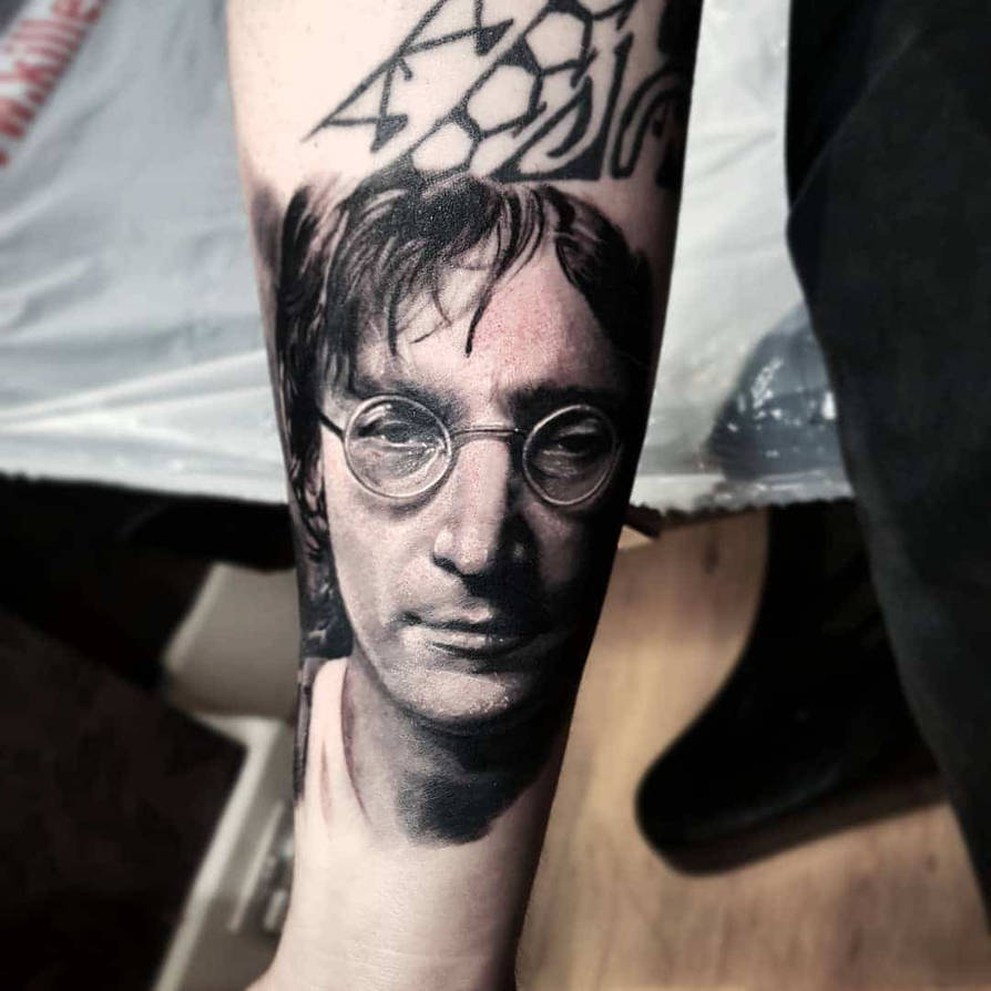 John Lennon Tattoo by onedaytattoos on DeviantArt