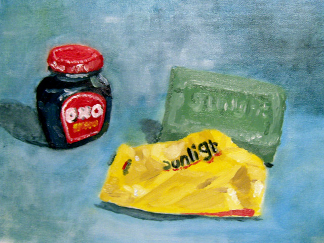 Oxo and soap oil on canvas