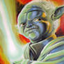 Yoda with Lightsaber