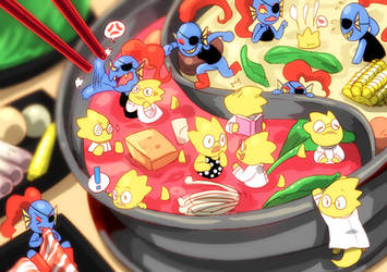 Alphys Undyne hot pot