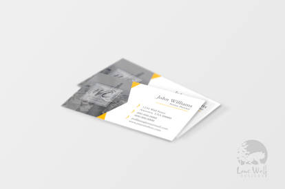 WC Investments logo and business card design