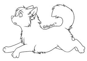 Puppy lineart