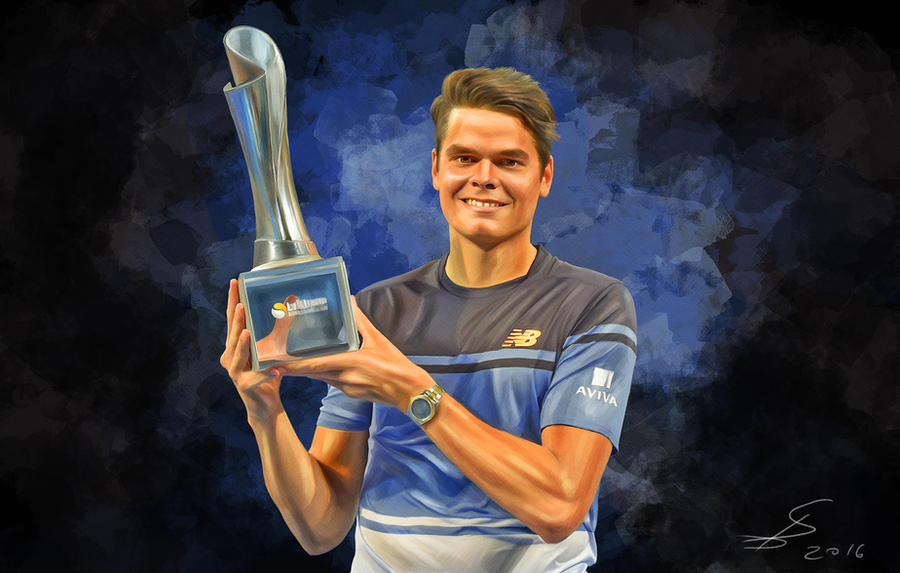 Milo Rasinac Block Milos Raonic. Brisbane 2016. by MrLizaveta on DeviantArt