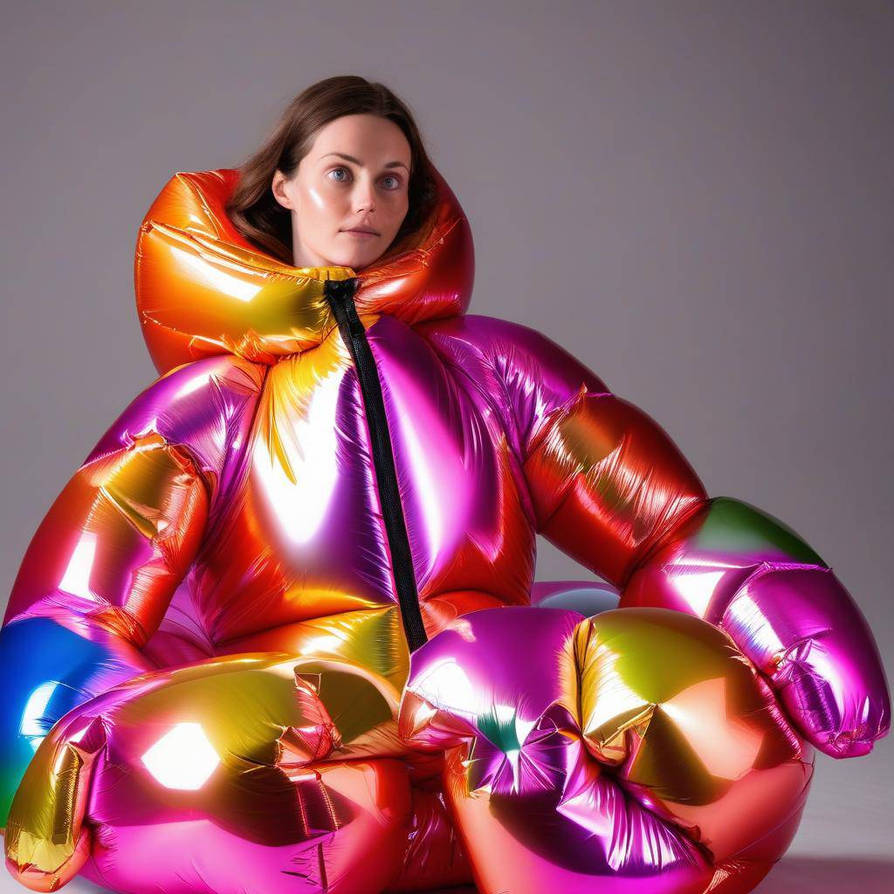 Best Inflatable Suits I,m stuck in my inflatable puffer suit by Lady-Danielle on DeviantArt