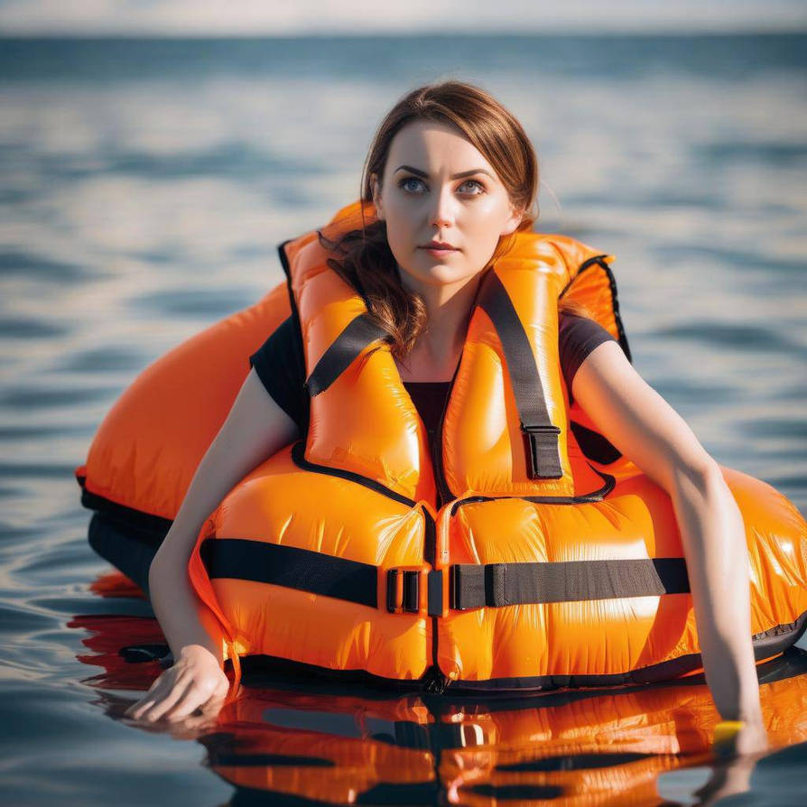 Life jacket attached to a Life raft by Lady-Danielle on DeviantArt