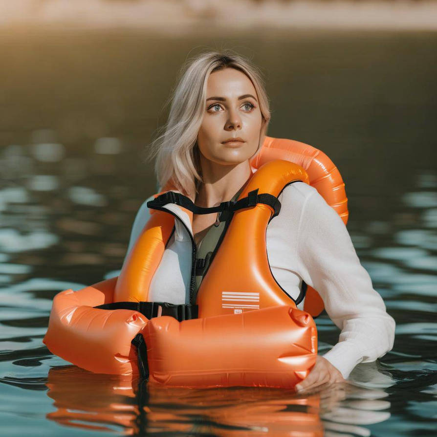 Inflatable life jacket with buoy,s by Lady-Danielle on DeviantArt