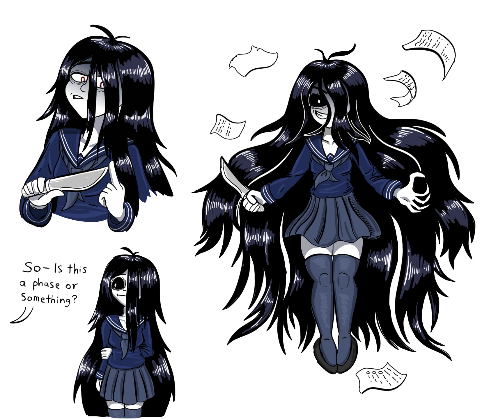Sadako Sketches 4 by TheGeneralMoe on DeviantArt