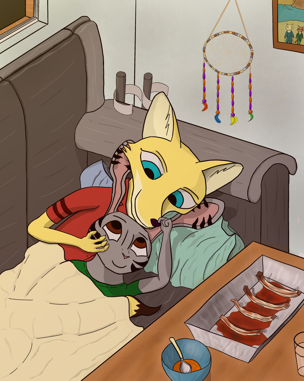 Jack and Skye: Cuddled up and in love