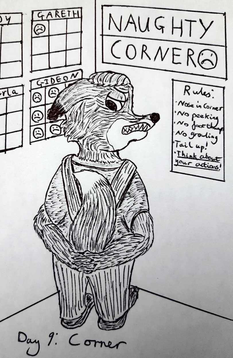 Zinktober Day 9: Corner