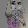 Judy in Nick's new shirt (dark version)