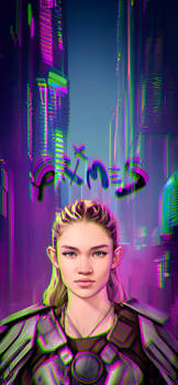 Cyberpunk Grimes - Claire Boucher phone wallpaper