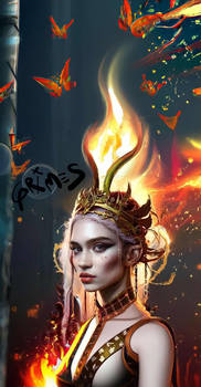 Fire Grimes - Claire Boucher phone wallpaper