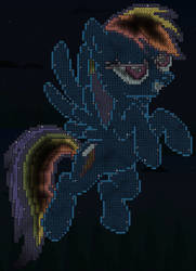 Terraria Rainbow Dash - Night by Zandaros