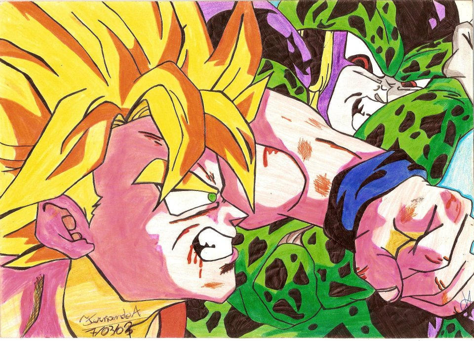 Goku X Cell By Fernandoalvesx On DeviantArt goku-x-cell-by-fernandoalvesx-on-deviantart