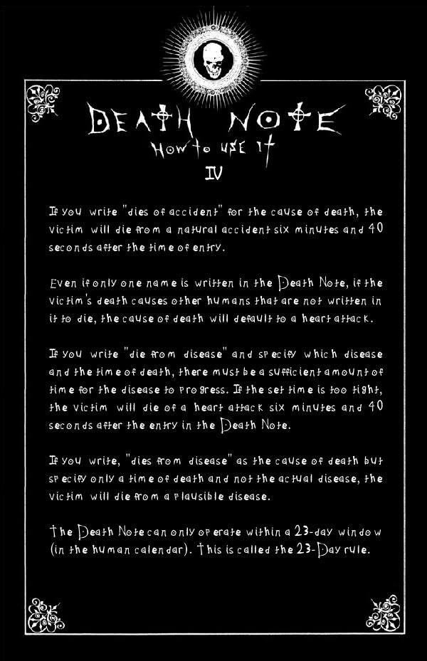 Deathnote Rules - page 4 by deathNote-club on DeviantArt