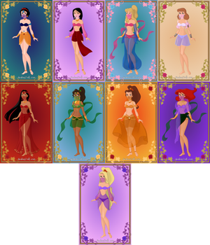 Queen Jasmine's gorgeous slave girls