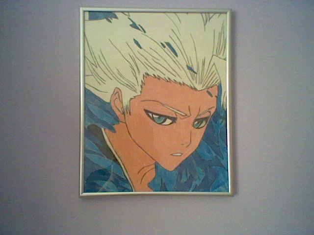 Bleach Captain Hitsugaya drawing in frame