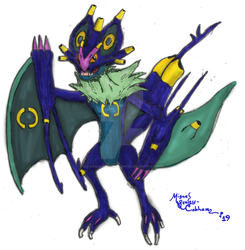 Pokemon Fusion: Noivern/Exploud by Dj-ArMaGeDdOn-145McG