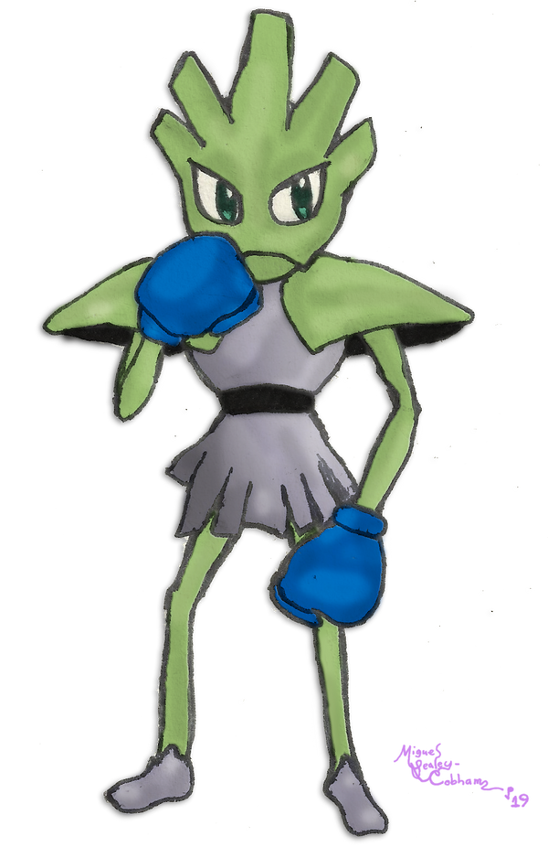 Hitmonchan (shiny) by DjArMaGeDdOn145McG on DeviantArt