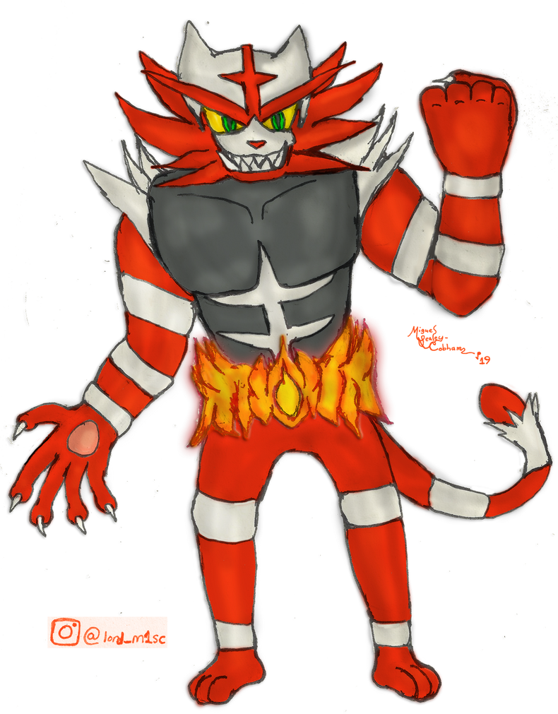 Incineroar (shiny) by DjArMaGeDdOn145McG on DeviantArt