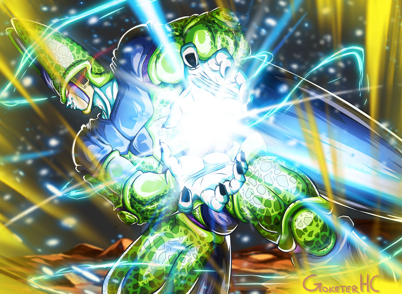 Dragon Ball Z - Super Perfect Cell - Kamehameha by GoketerHC on DeviantArt