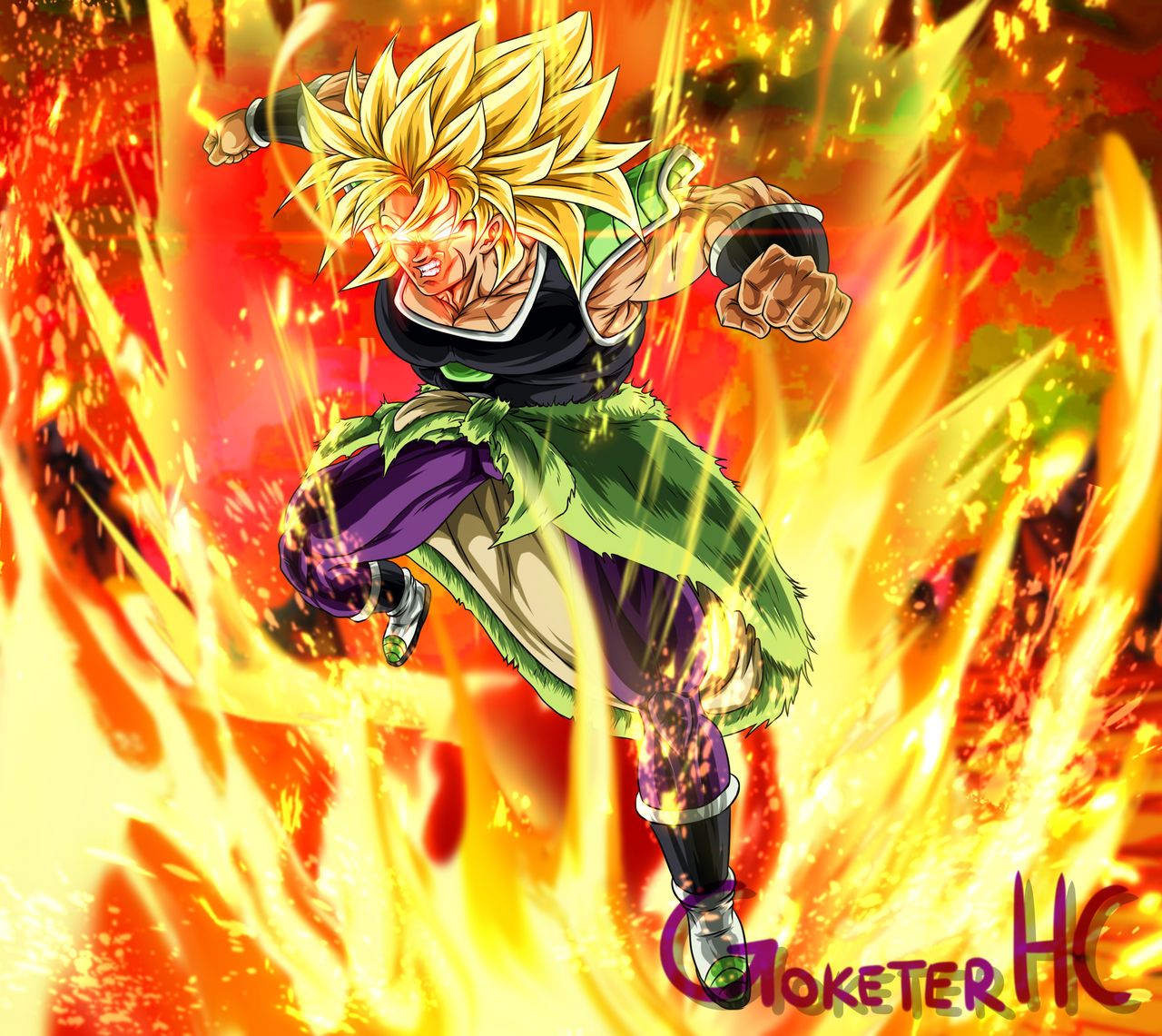 Super Saiyan Broly DBS on a Rampage! by GoketerHC on DeviantArt