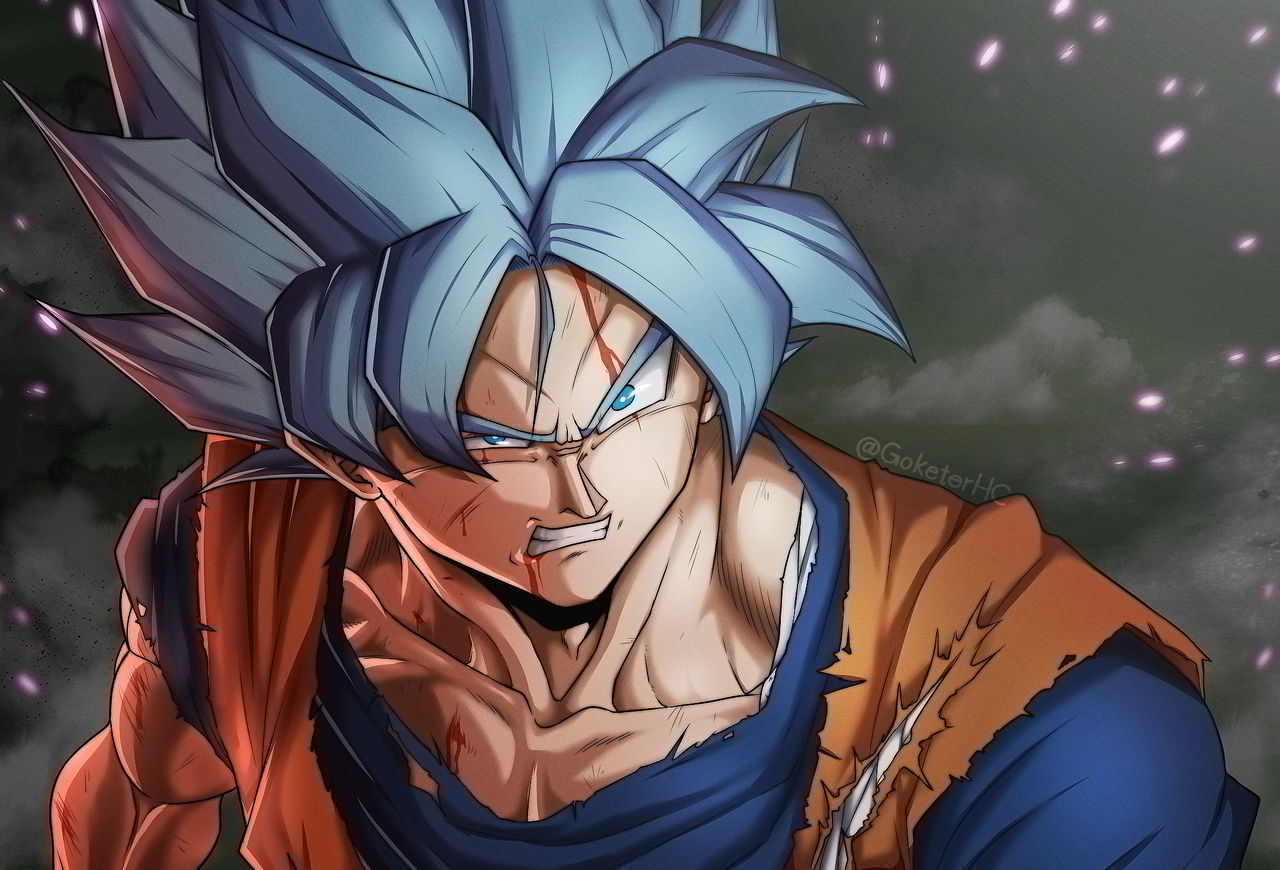 Dragon Ball Super (DB Redraw) - SSB Goku by GoketerHC on DeviantArt