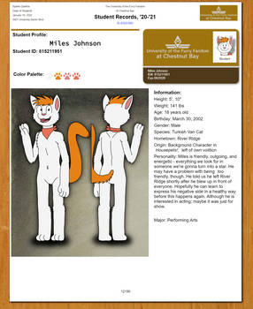 Student file: Miles Johnson