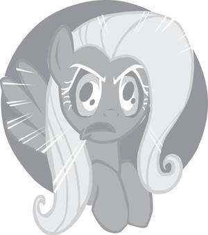 Fluttershy's Stare Pumpkin Stencil