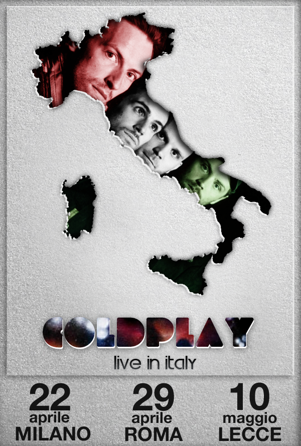 Coldplay live in Italy