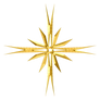 Gold Compass Rose