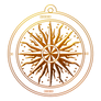Bronzed Compass Rose