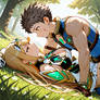 Rex on top of Mythra