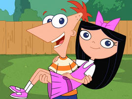 Phineas carrying Isabella Again