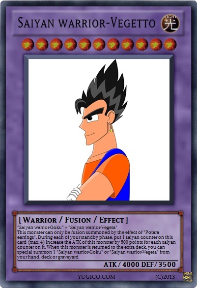 Vegetto yugioh card