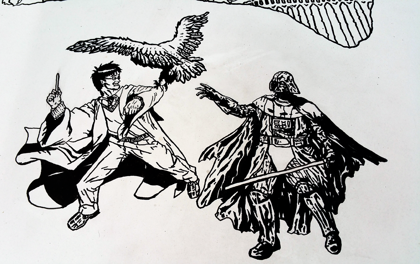 Completed Harry Potter Versus Darth Vader