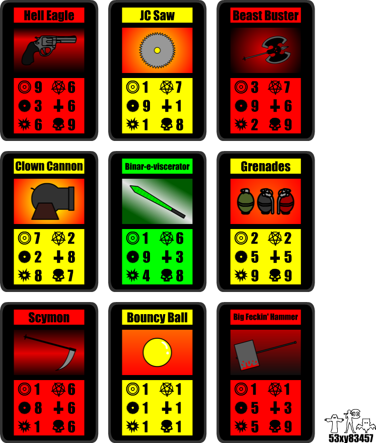 Weapon Cards By 53xy83457 On DeviantArt