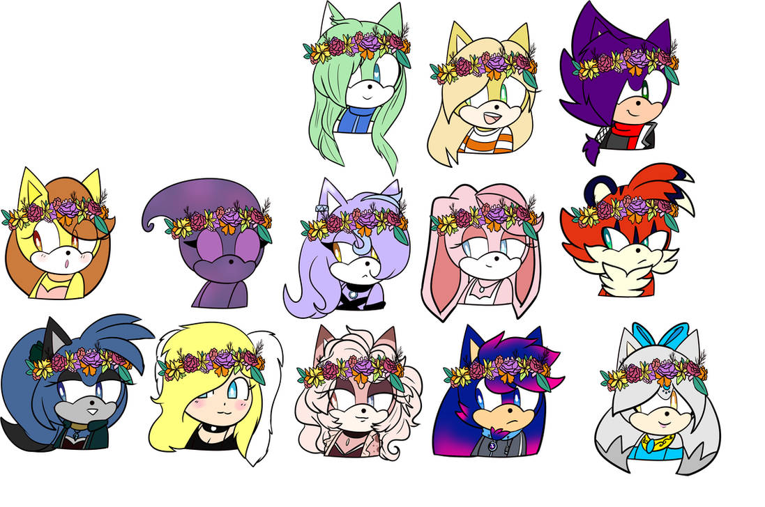 Flower Crowns (Stream Requests) by CuteyTCat
