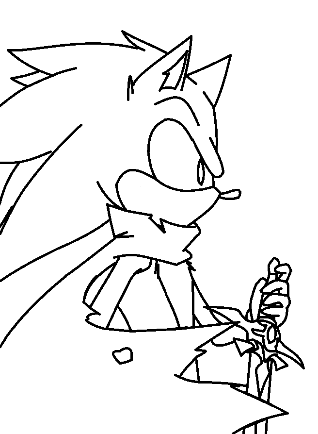 Shadow - sonic x - outline by shadow2rulez on DeviantArt