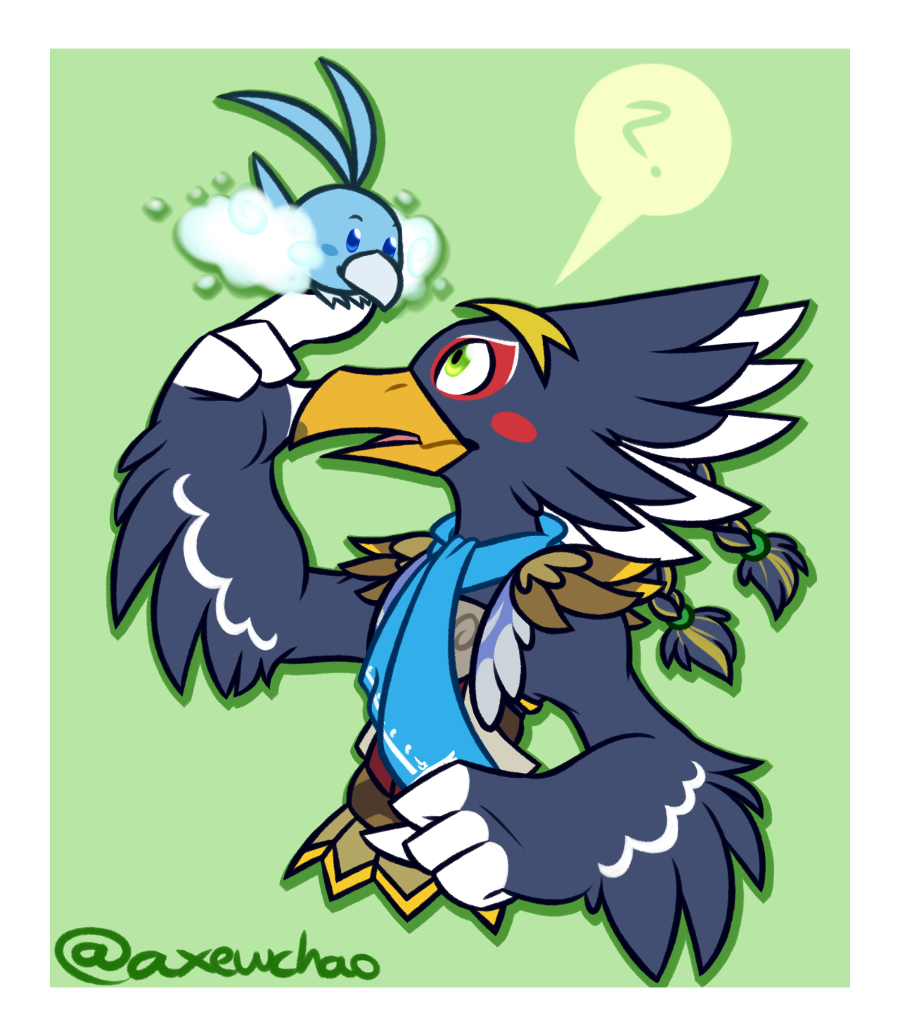 Axewchao Rito Deviantart What a Weird Bird by AxewChao on DeviantArt