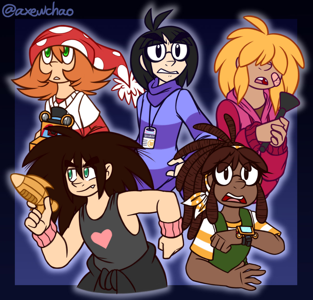 Axewchao Rito Deviantart The 5 Kids by AxewChao on DeviantArt