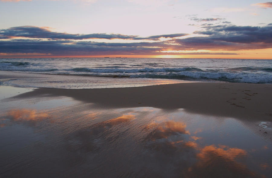 clouds in the sand