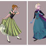 Elsa and Anna Coronation Dress