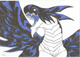Fairy Tail - Acnologia the black dragon.