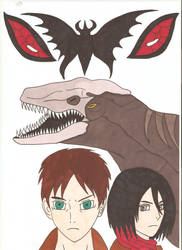 Attack on Titan Godzilla - Devils